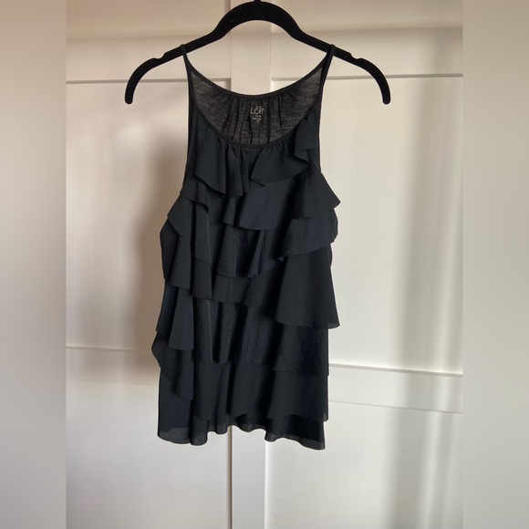 LOFT ruffled tank - Picture 1 of 7